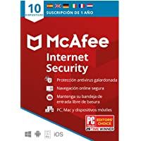 Los mejores  - McAfee Internet security 10 dispositivos